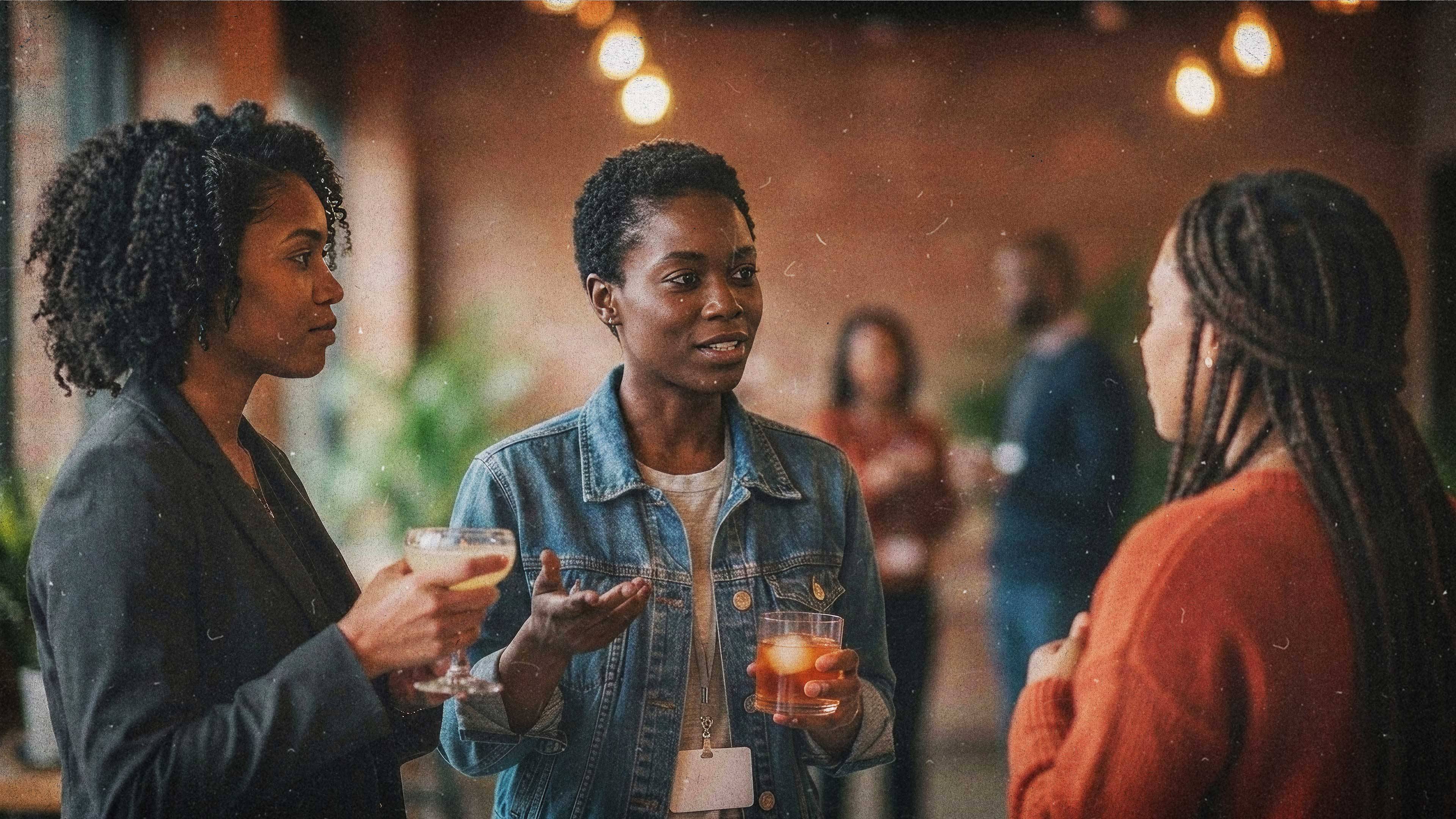 Guests mingling at The Link Up