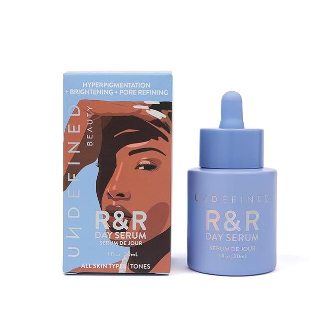 Undefined Beauty R&R Day Serum, Daily Brightening Serum infused with Vitamin C, Kojic Acid, Niacinamide, Alpha Arbutin, Licorice Root